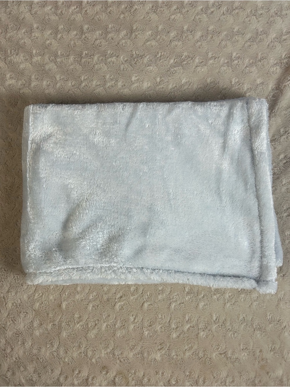 Anko Solid Light Blue Baby Blanket Plush Soft Security Lovey Kmart